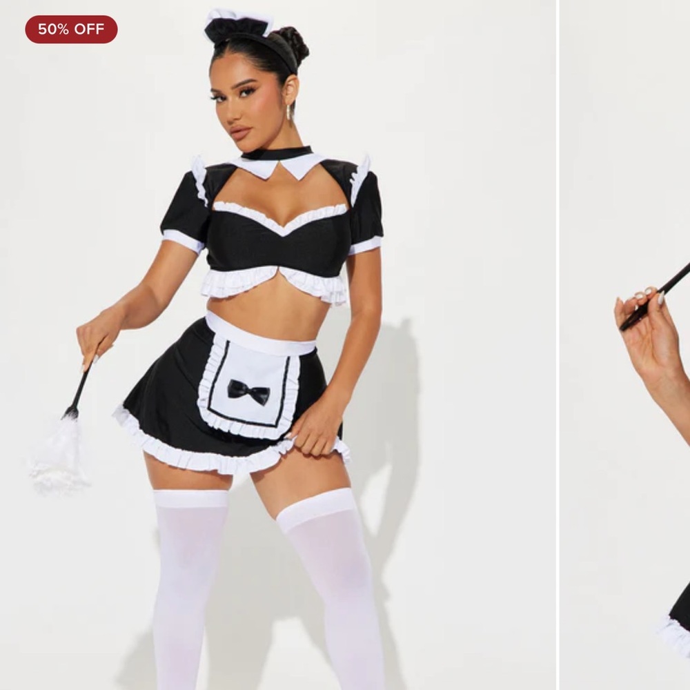 Fashion Nova Maid Costume Set